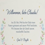Geburt Claudia
